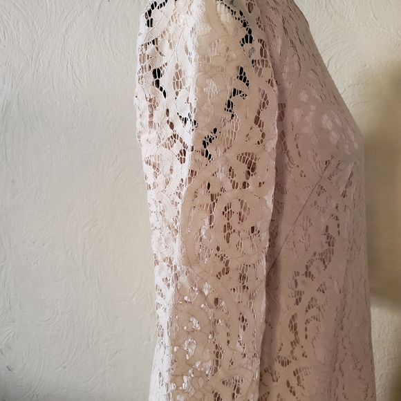 Nine West Size 6 Cream Dress 3/4 Sleeves. - Picture 8 of 13